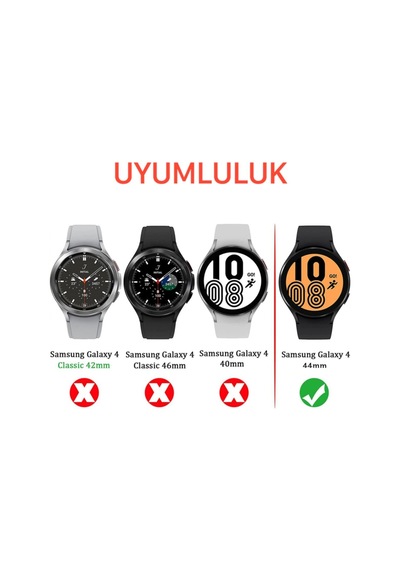 Samsung Galaxy Uyumlu Watch 4 44mm Ekran Koruyucu Nano Esnek Cam Ppm