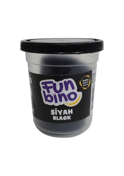 Funbino Oyun Hamuru 115gr Siyah - 4 Adet Siyah