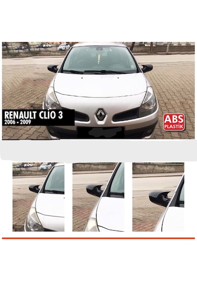 Renault Clio Mk3 Batman Yarasa Ayna Kapağı Piano Black / 2006-2009