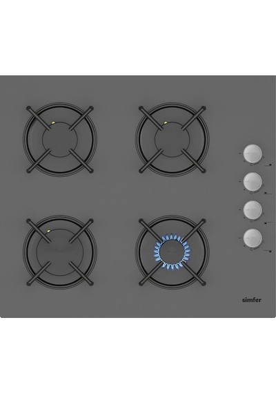 Simfer 4 Fonksiyon Trend Mekanik Silver Power Turbo 2'li Ankastre Set ( Fırın + Ocak)