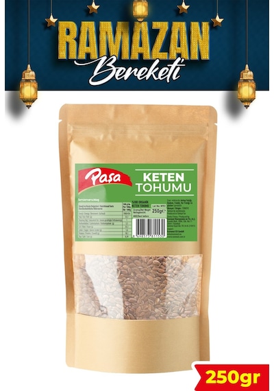 Keten Tohumu 250 Gr Yüksek Lifli Ve Omega-3 Kaynağı