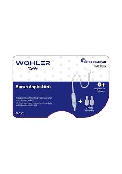 Wohler Baby Burun Aspiratörü + 2 Adet Yedek Uç