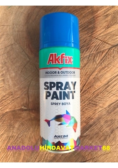 Akfix 400 ML Sprey Boya Mavi Renk Parlak Mavi