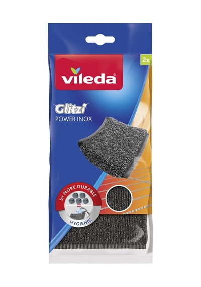 Vileda Power Pad Inox 2'li Paslanmaz Çelik Temizlik Bezi 3'li Ekonomik Paket - 3 Adet Tarı Diğer