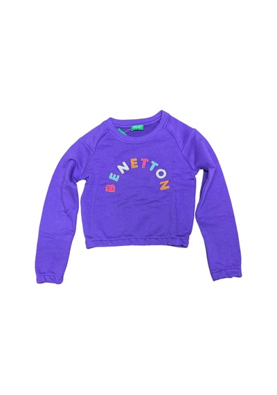 E Çocuk Benetton-g21567 Benetton Çocuk Sweatshirt Mor Mor