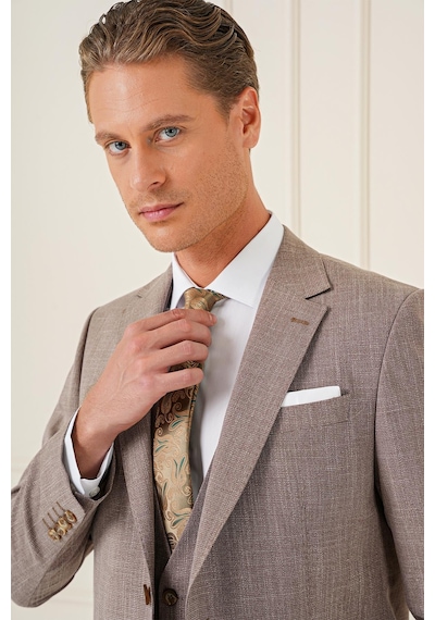 Efor Tk 902 Slim Fit Vizon Klasik Takım Elbise Vizon