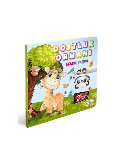 Dostluk Ormanı - Bebek Panda - 3 Boyutlu Hareketli Kitap