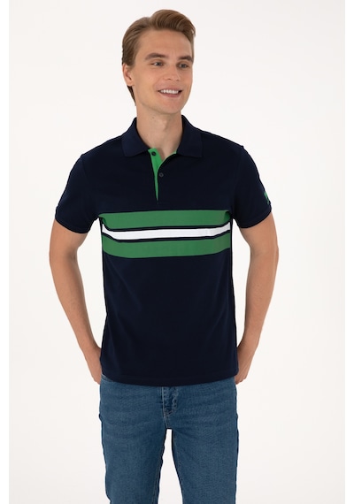 U.S. Polo Assn. Erkek Regular Fit Lacivert Polo Yaka Tişört 50306808-VR033