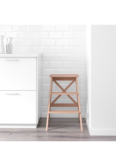 Bekvam Portatif Merdiven , Kayın, 63 Cm Katlanır Portatif