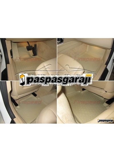 Vw Passat B7 Bej 3D Havuzlu Paspas 2011-2015 Arası