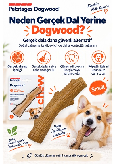 Petstages Dogwood Durable Bitmeyen Kemik Köpek Oyuncağı Small