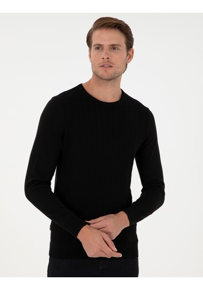 Pierre Cardin Erkek Siyah Kazak /triko 50300499-vr046 Siyah