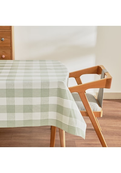 Karaca Home Luna Ekoseli Pvc Masa Örtüsü Yeşil Yeşil