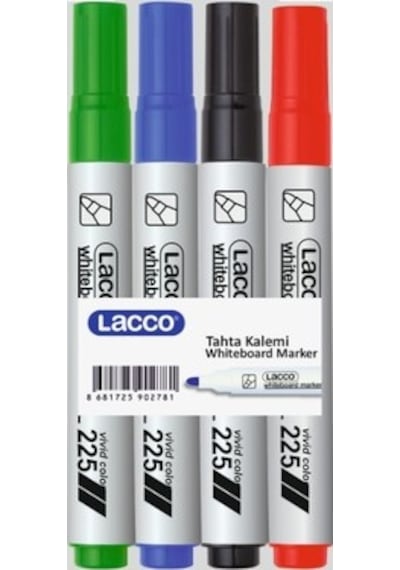 Lacco Tahta Kalemi 4lü Set Çok Renkli