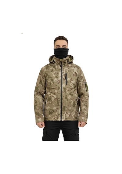 Mysia Outdoor Tsk Piyade Kamuflaj Soft Shell Mont Çift Kat Polarlı Çok Renkli