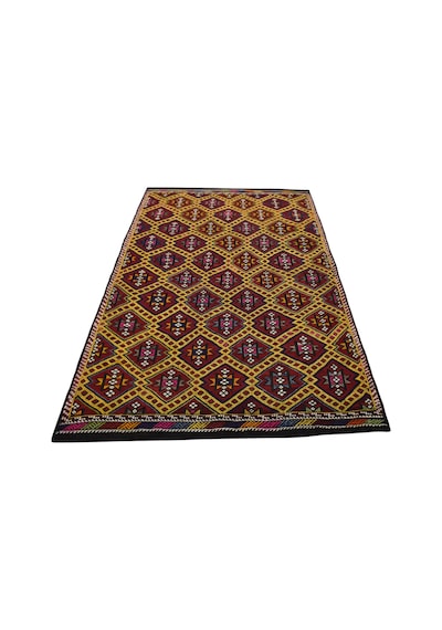 Kilim Antik El Dokuması Yün Anadolu Çumra Yörük Cecim Kilimi 0052 - Yeni - Çok Renkli