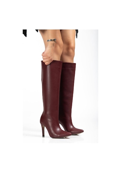 Alemdarshop Syt-2004 Bordo Günlük Bayan Çizme B.bordo