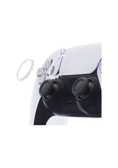 Ps5 Dualsense Analog Halka Yüzük Playstation 5 Kol Accent Ring Dekoratif Yedek Parça 2 Adet Beyaz