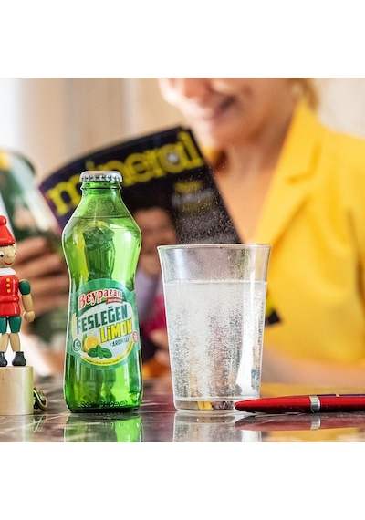 Beypazarı Fesleğen Limon Aromalı Maden Suyu 200 Ml X 24 Adet