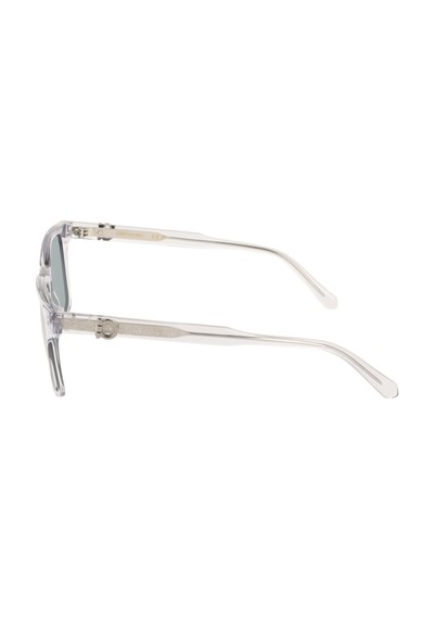 Salvatore Ferragamo Sf 2086se 020 55 Unisex Kare Şeffaf Gri Kemik Güneş Gözlüğü Gri