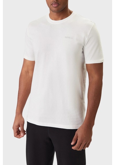 Guess Erkek T Shirt Z6rı17 I3z14 G018 Beyaz Beyaz