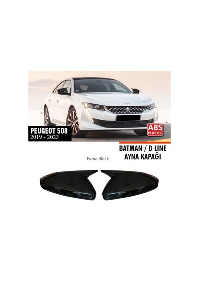 Peugeot 508 Batman Yarasa Ayna Kapağı Piano Black 2019-2023 Arası
