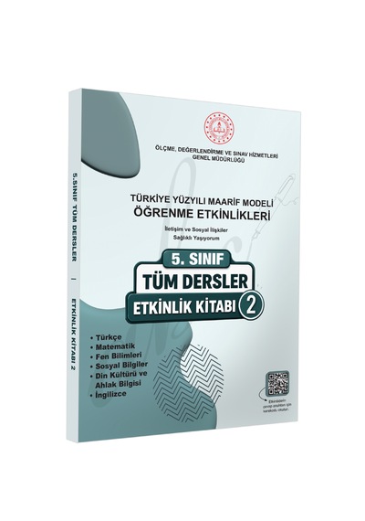 2026 Meb Ortaokul 5.sınıf Tüm Dersler Etkinlik Kitabı 1-2 Türkiye Yüzyılı Maarif Modeli Baskı Ücreti