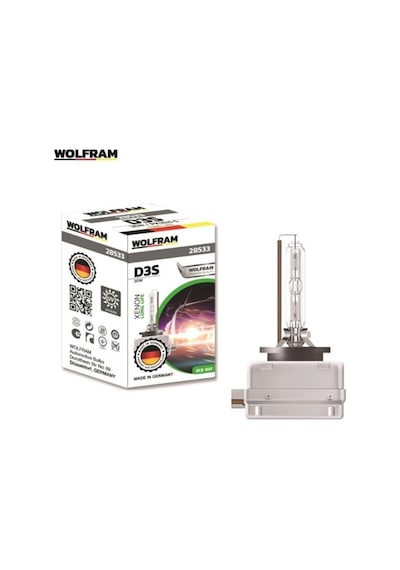 Wolfram 12V-85V Xenon Ampul D3S 35W 6000K (Long Lıfe) Germany Wolfram