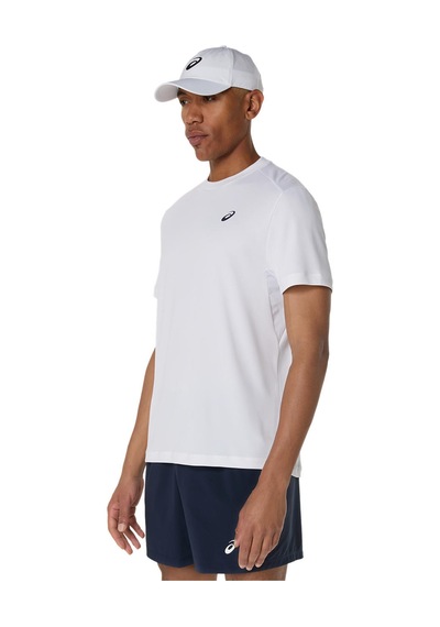 Asics Court Ss Top Erkek White Traditional Kısa Kollu Tshirt 2041a339-100 Beyaz