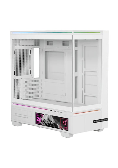 Thermalright Tl-m10 Vision White Argb Temperli Cam Mid Tower Matx Gaming Kasa