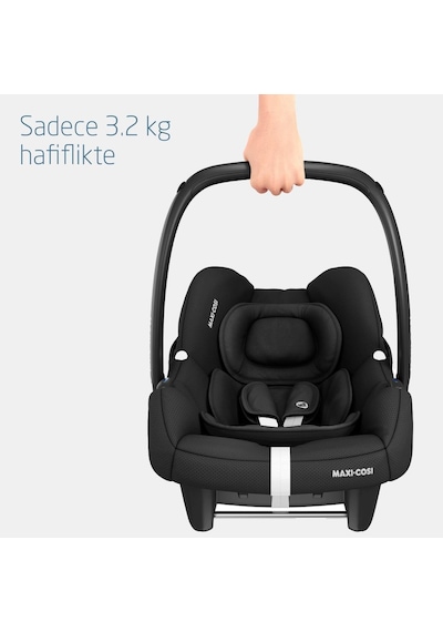 Maxi-Cosi Cabrio Fix I-Size Adac'lı Bebek Oto Koltuğu ve Ana Kucağı 0-13 kg Essential Black