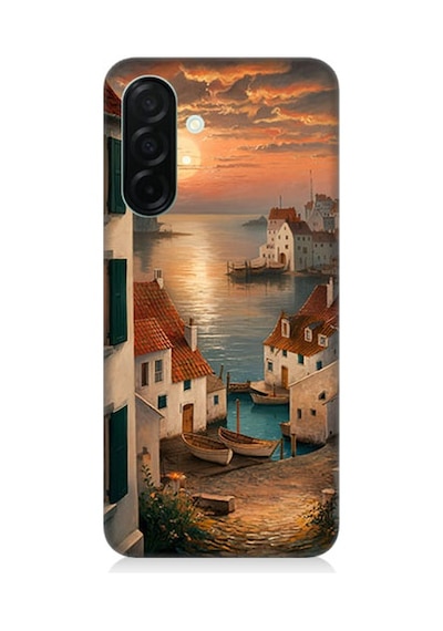 Samsung Galaxy A26 Uyumlu Sahil Evleri  Desenli Silikon Kılıf