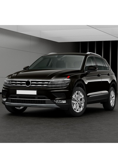 S-Dizayn  Volkswagen Tiguan Krom Far Üst Çıtası 3 Prç. 2016-2020