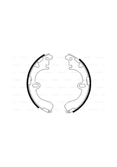BOSCH 986487422 KAMPANA BALATA Corolla Uyumlu 88-92 200x37