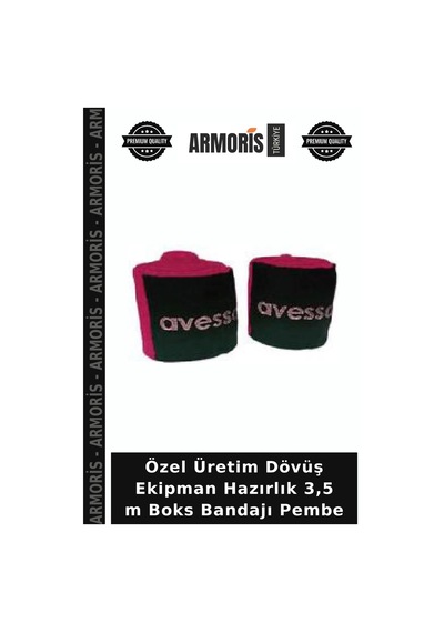 Özel Üretim Dövüş Ekipman Hazırlık 3,5 M Boks Bandajı Pembe