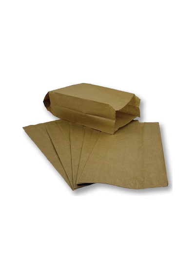 1 Kg Orta Boy Kraft-şamua Çizgili Kese Kağıdı, Hediye Paketi 12x29cm Düz Renk