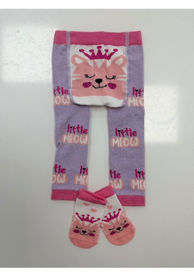 Bebek Pijama Tayt Çorap LİLA