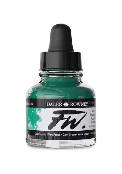 Daler Rowney Fw Ink Akrilik Mürekkep 29.5 Ml Dark Green 326 Diğer