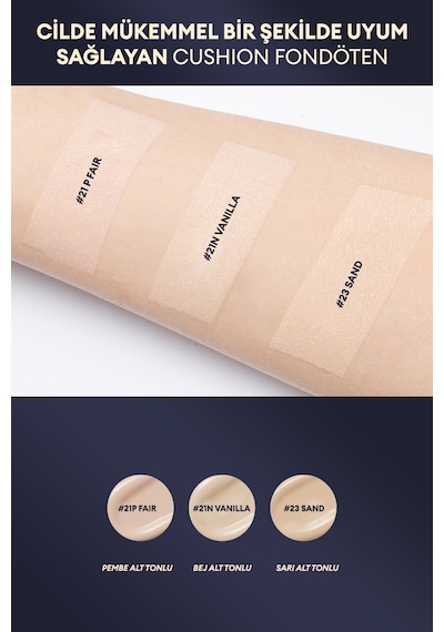 Missha Uzun Süre Kalıcı Yüksek Kapatıcılık Sağlayan Cushion SPF40++ 23 Sand 15 G