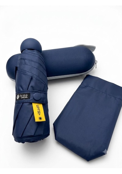 Bliss Umbrella Kapsül Şemsiye - Uv Korumalı Güneş Şemsiyesi Lacivert