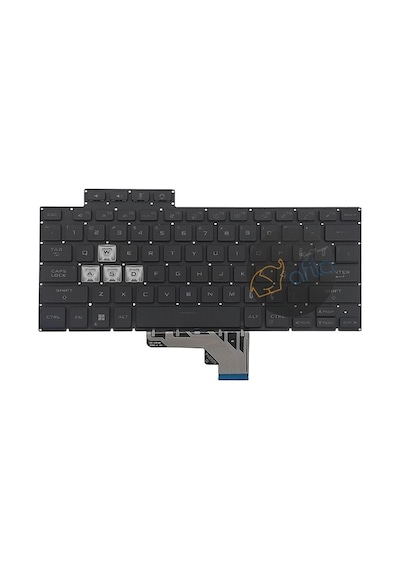 Asus Tuf Dash F15 Fx516pm-az046a1 Uyumlu Notebook Klavyesi Siyah Tr Rgb Işıklı