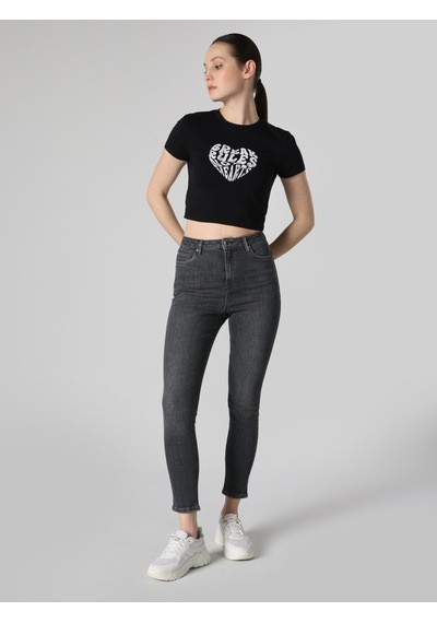Colin's 760 Diana Süper Slim Fit Yüksek Bel Dar Paça Gri Jean Kadın Pantolon CL1063471_Q1.V1_DN40046