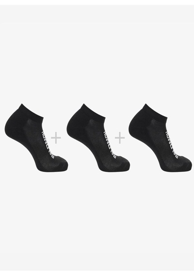 Salomon Lc20870 Everyday Low 3 Pack Çorap - Siyah-siyah Siyah