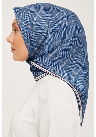 Armine Twill İpek Eşarp 23ka9029 03 Mavi