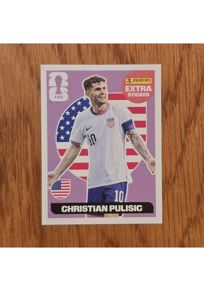Fwc 26 Christian Pulisic Extra Sticker Pink Versiyon