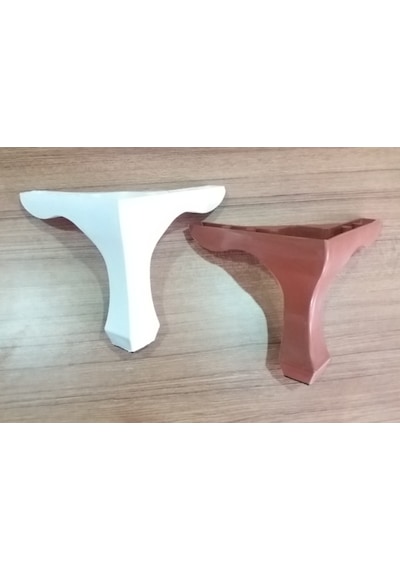 Mobaksaksesuar Lükens Ayak 10-14 Cm Beyaz Ve Kahve Mobaksaksesuar Lükens Ayak 10-14 Cm Beyaz Ve Kahve