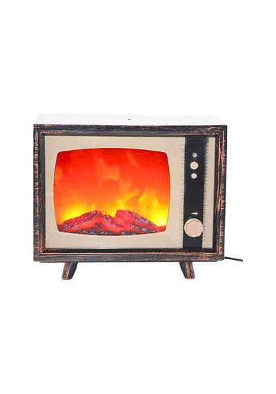 Dekoratif Tv Tasarımlı Ledli Şömine Lamba 18x22cm Aalk2511