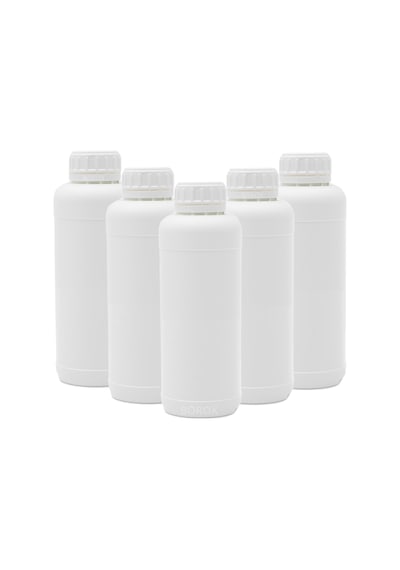 Plastik Yuvarlak Şişe 1000 Ml. Kilit Kapaklı Sızdırmaz Numune Şiş