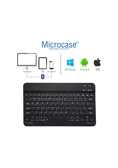 Tablet Ve Telefonlar Için Şarjlı Bluetooth Klavye 27 Cm - Al2736