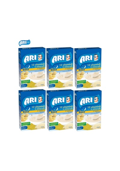 Arı Mama Pirinç Unu 200Gr Gece 7 Tahıllı Sütlü (6 Lı Set)